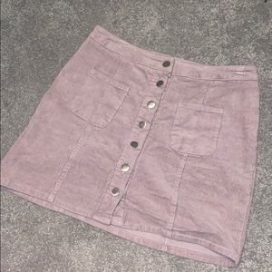 purple button up skirt🌸